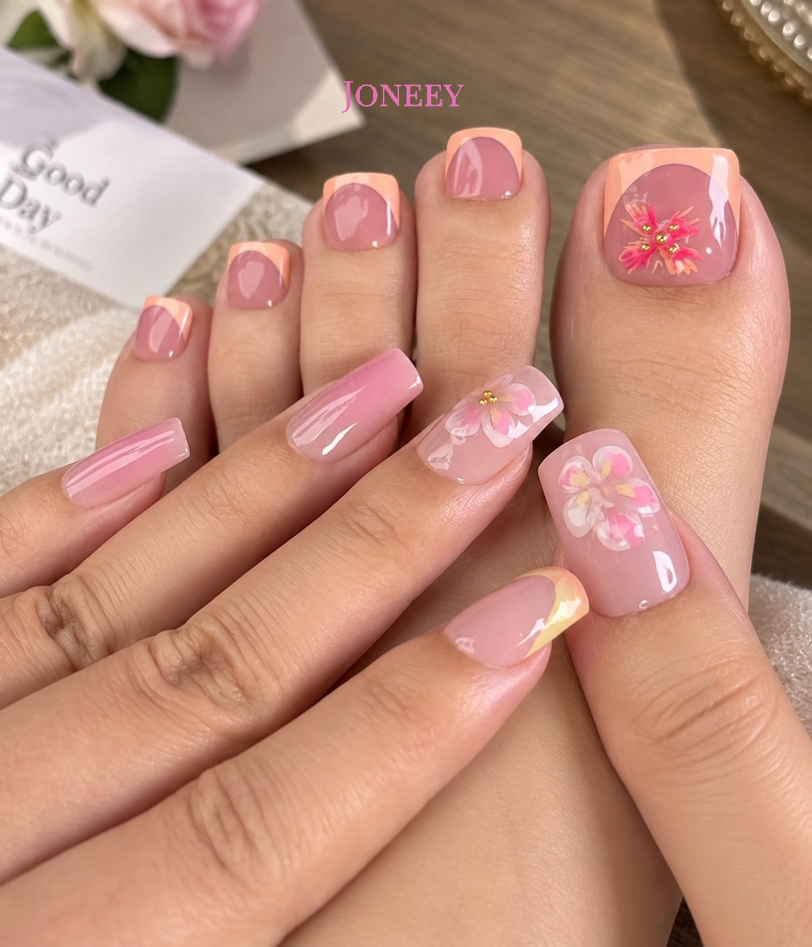 No.PSN99 Print Hand & Toe Pair Set-48pcs