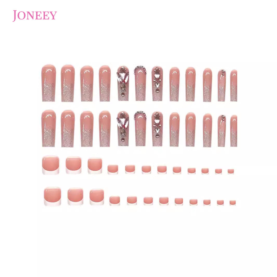 No.PSN137 Pink Hand & Toe Pair Set-48pcs