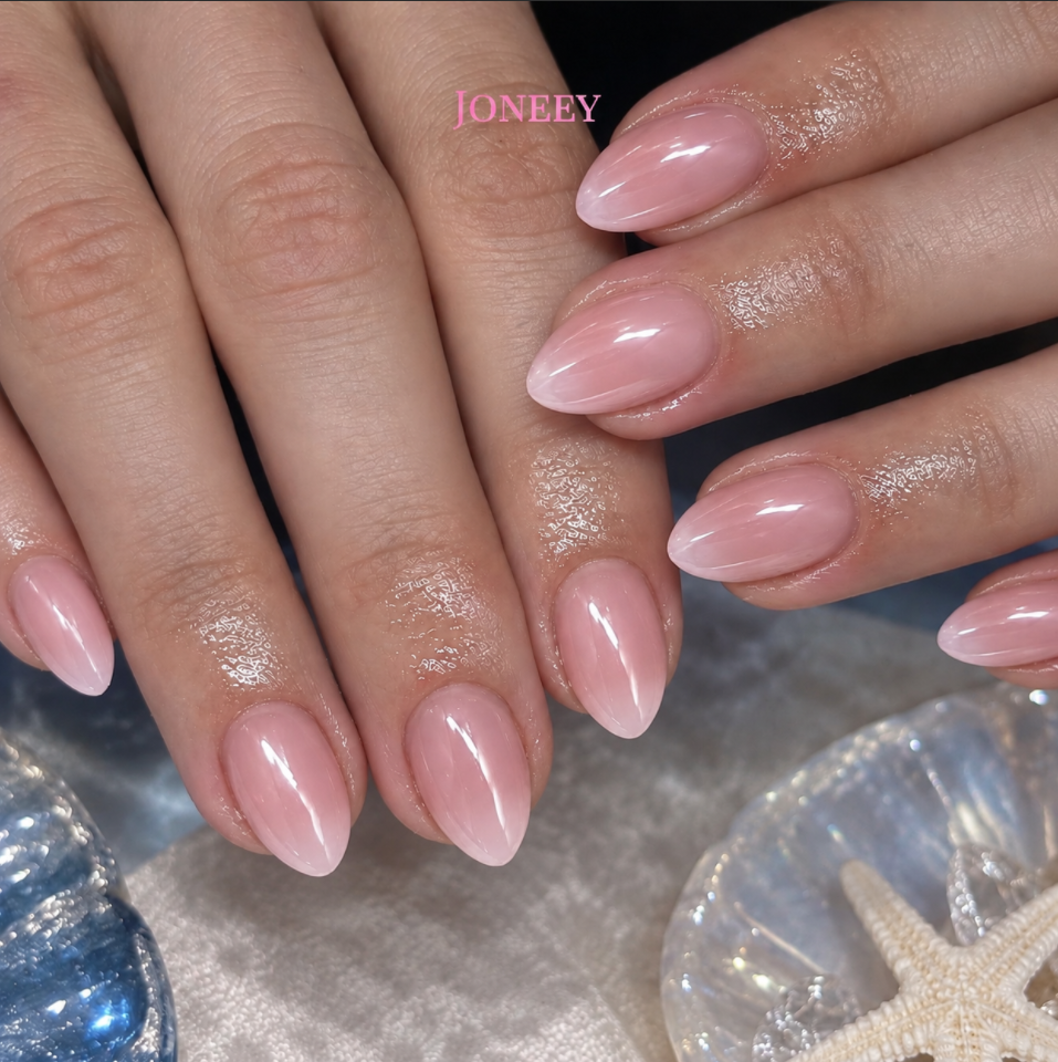 No.F251 Solid Color Fingernails Patch 24pcs/Set