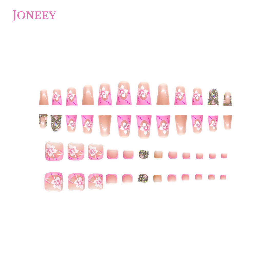 No.PSN142 Flashing Flower Hand & Toe Pair Set-48pcs