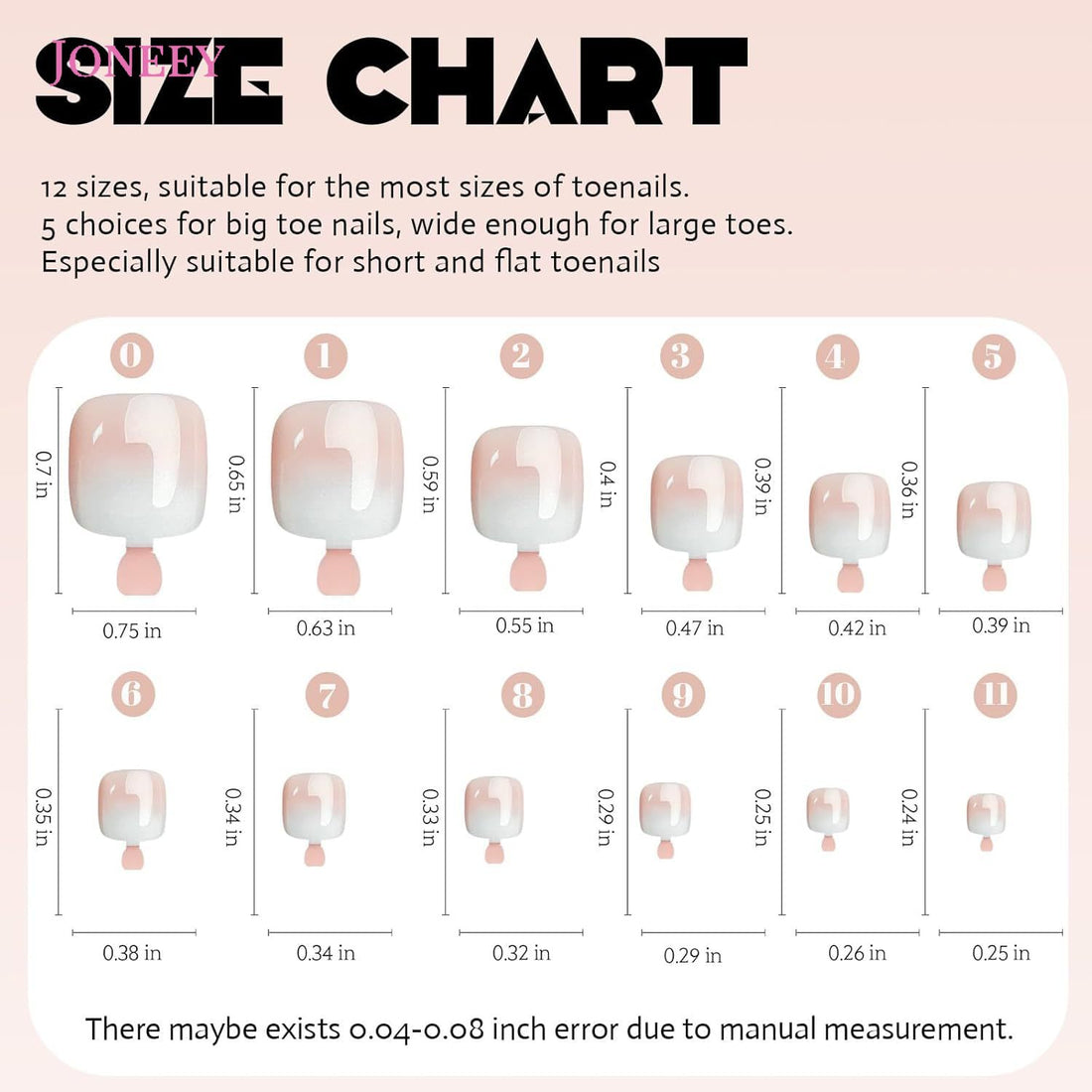 No.621 120Pcs French Press on Toenails