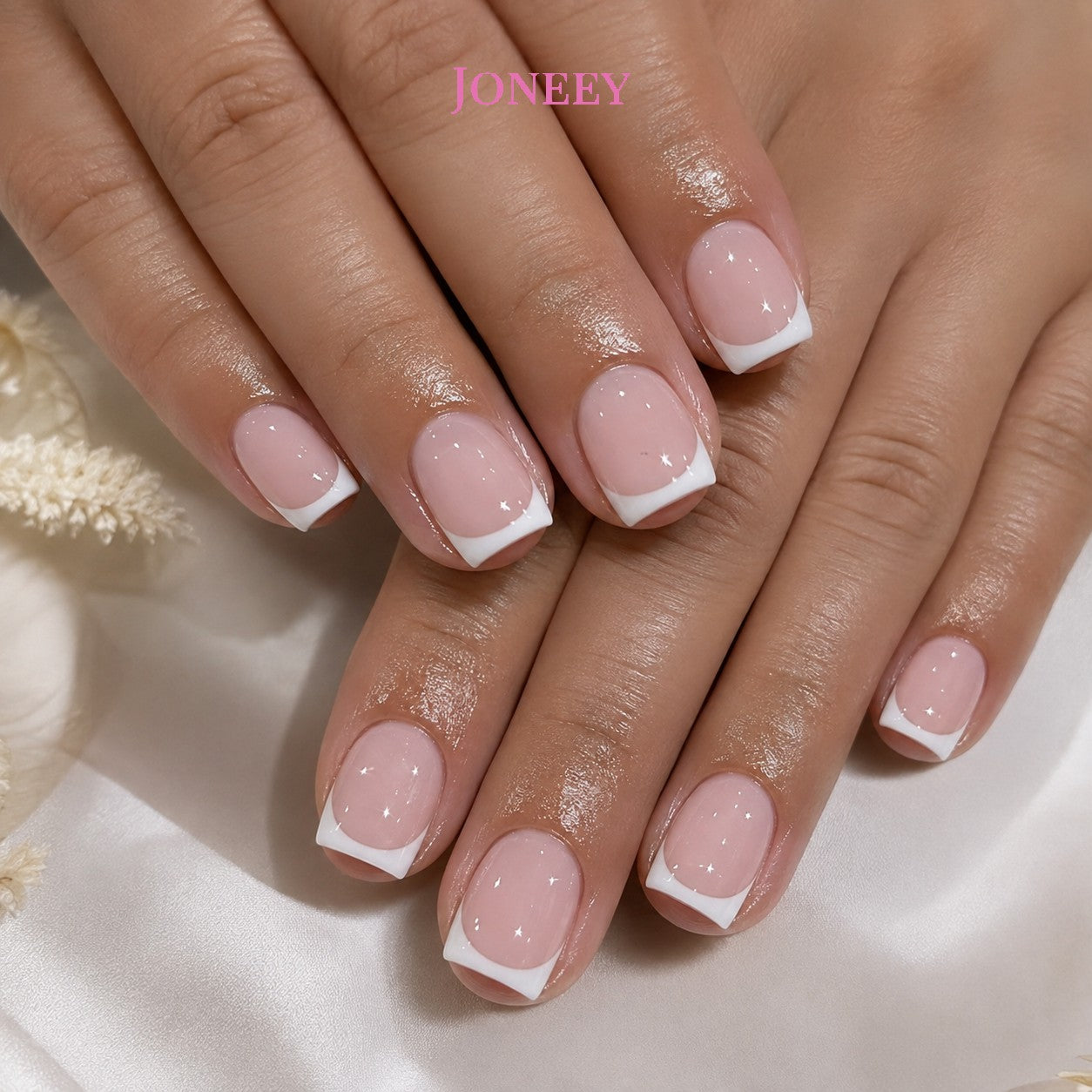 No.F17 Pink Cute Fingernails Patch 24pcs/Set