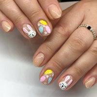 No.ET32 Rabbit Easter Egg Fingernails Patch 24pcs/Set