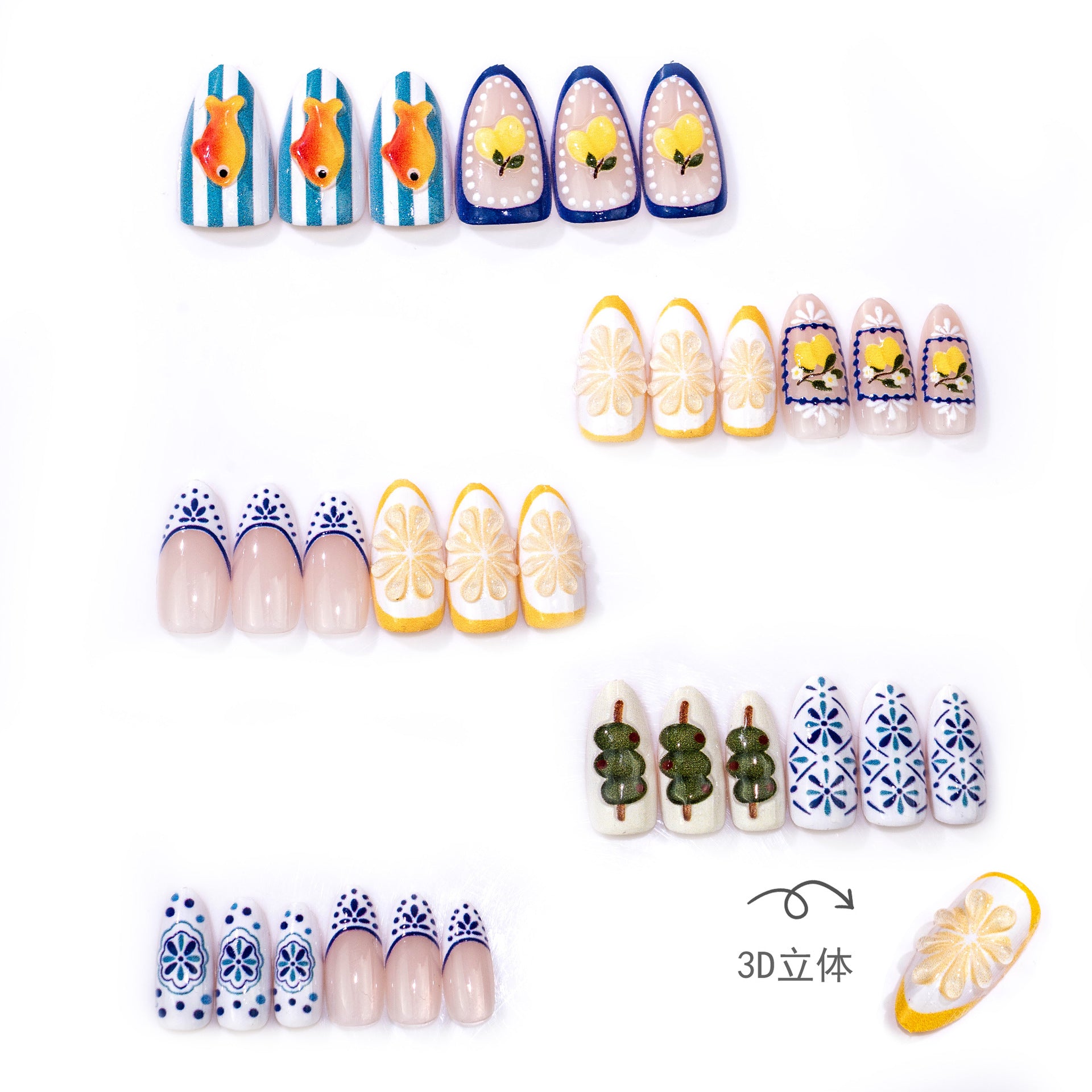 No.F836 Fruit Fingernails Patch 24pcs/Set