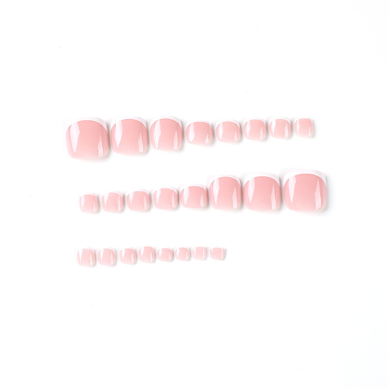 No.214 Pink Gradient Toenails Patch 24pcs/Set