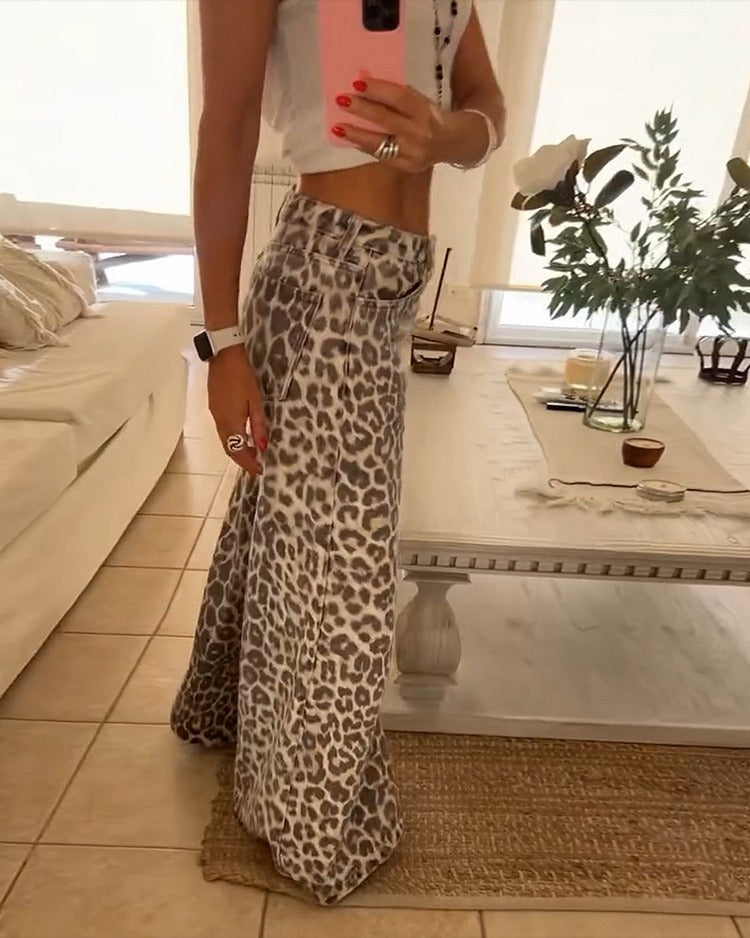 Leopard Print Two-Piece-Set