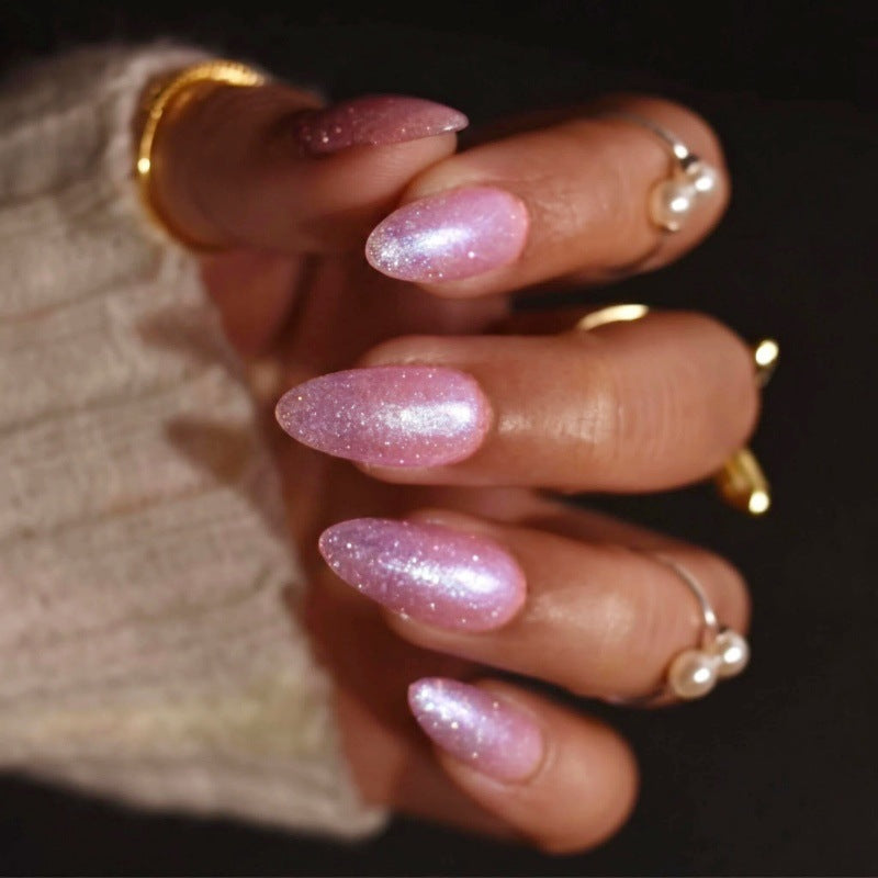 No.F729 Pink Fingernails Patch 24pcs/Set