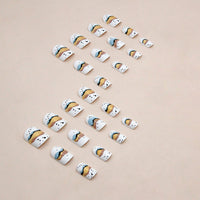 No.F19 Short Fingernails Patch 24pcs/Set