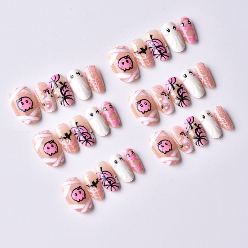 No.AW175 Halloween Cute Ghost Fingernails Patch 24pcs/Set