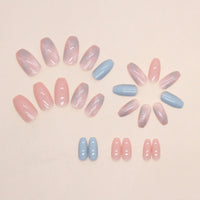 No.F98 Marble Smudge Fingernails Patch 24pcs/Set