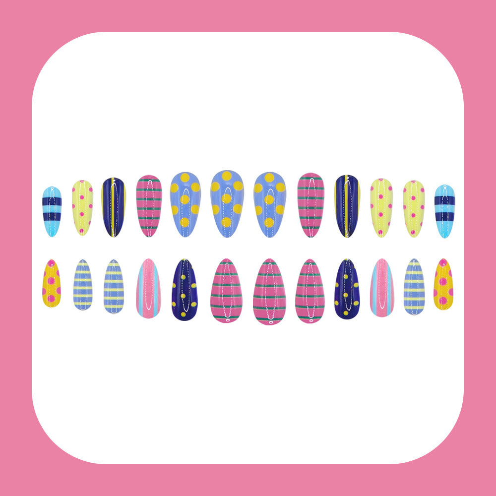 No.F759 Cute Bow Fingernails Patch 24pcs/Set