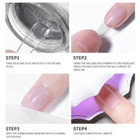 Press on Solid Nail Glue Gel