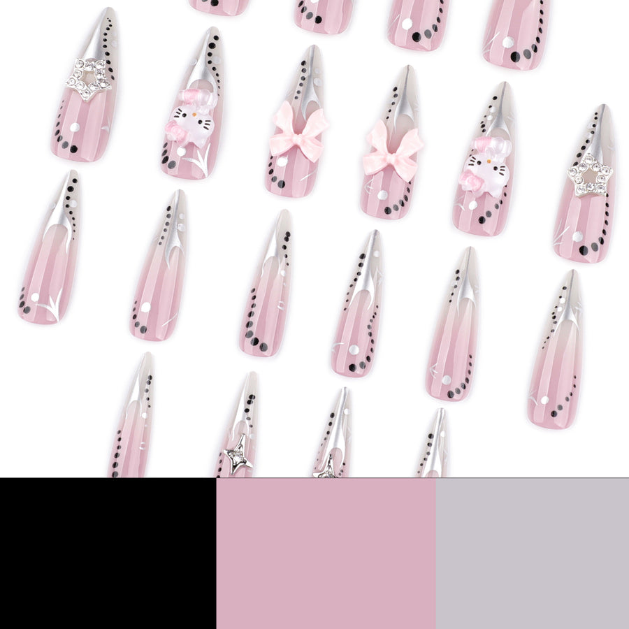 No.F539 Y2K Fingernails Patch 24pcs/Set