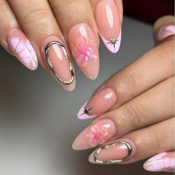 No.F365 3D Print Fingernails Patch 24pcs/Set