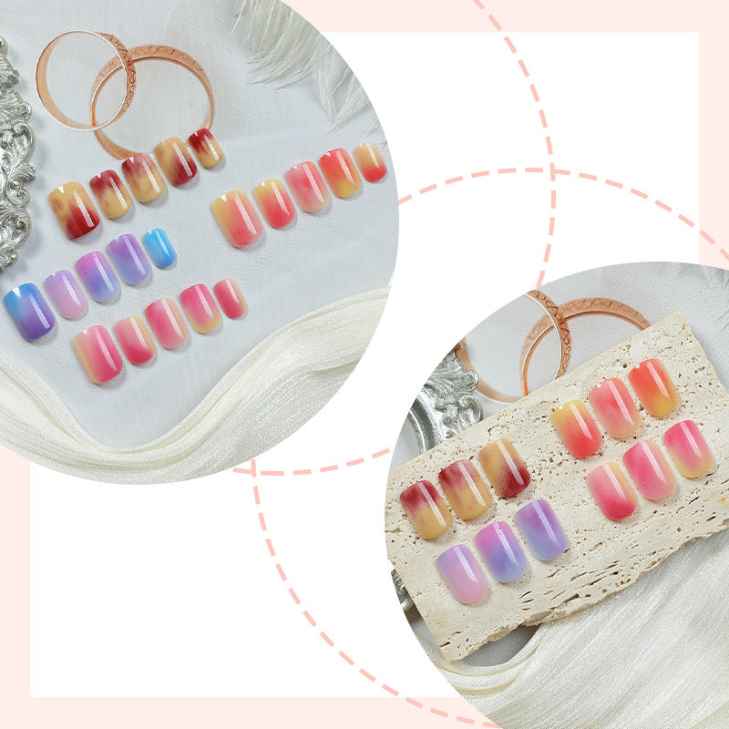 No.PSN104 Gradient Fruit Color Fingernails Four Set-96pcs