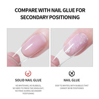 Press on Solid Nail Glue Gel