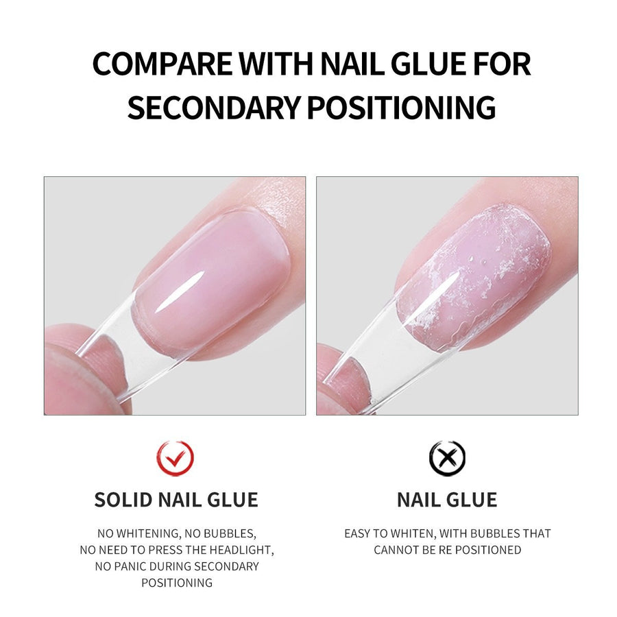 Press on Solid Nail Glue Gel