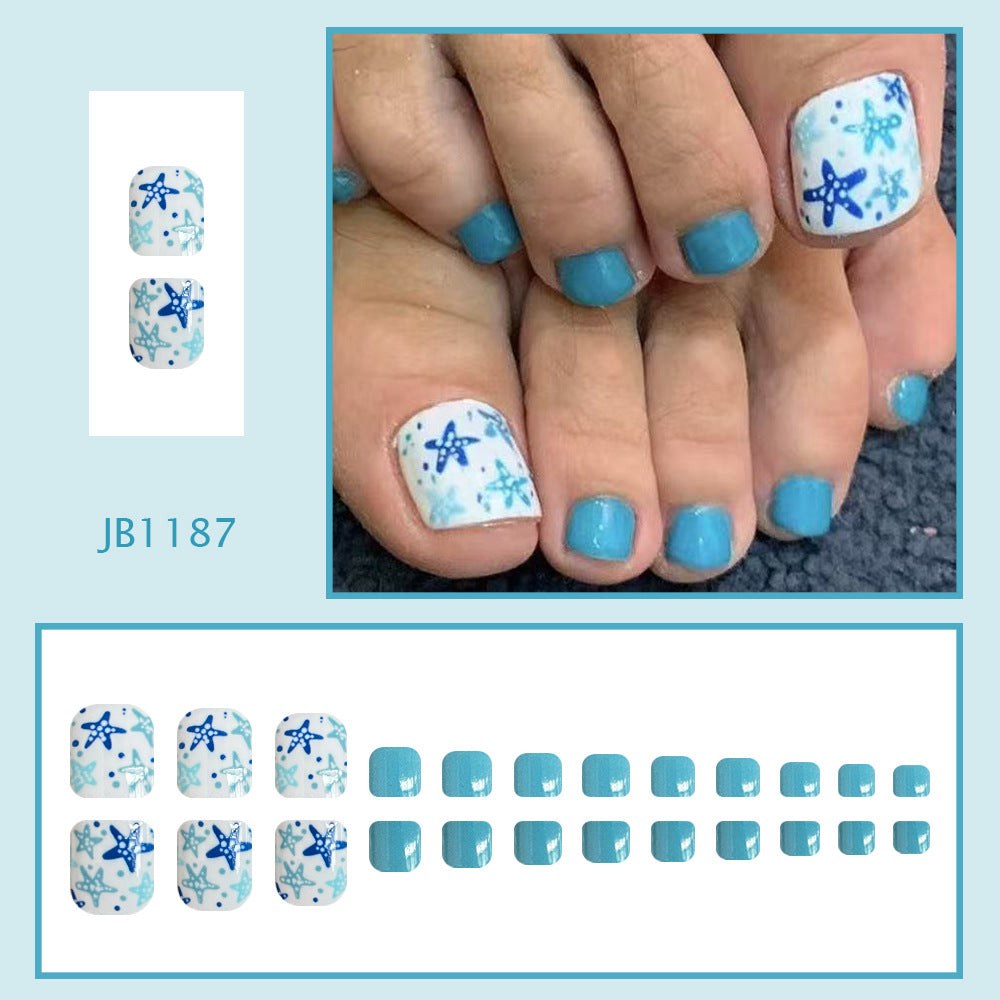 No.750 Starfish Toenails Patch 24pcs/Set