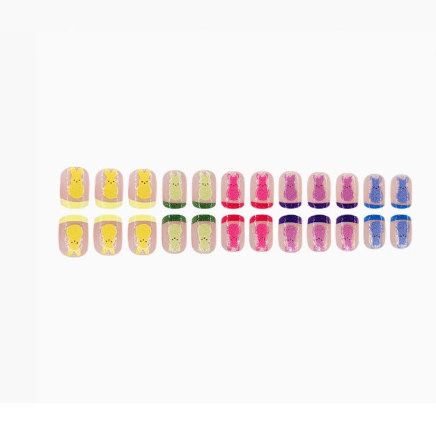 No.ET8 Cute Rabbit Fingernails Patch 24pcs/Set