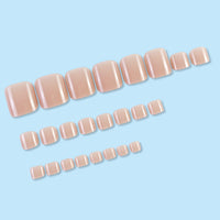 No.266 Pure Color Sweet Toenails Patch 24pcs/Set