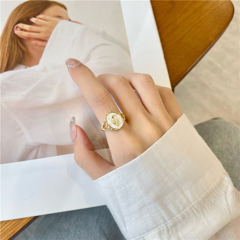 No.JR14 Tulip Flower Ring 1pc/set