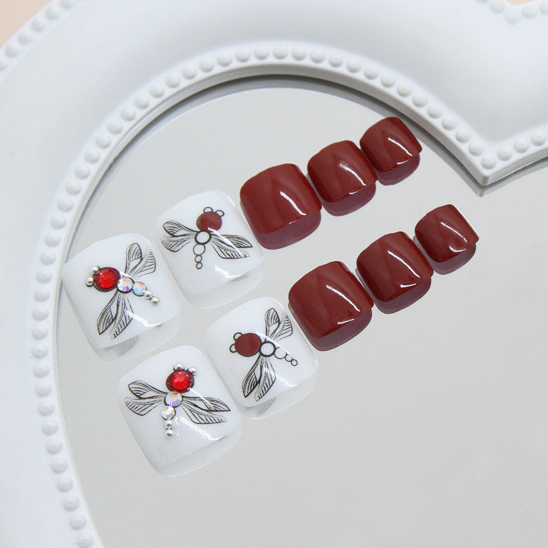 No.580 Dragonfly Toenails Patch 24pcs/Set