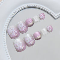 No.PSN162 Purple Cat's Eye Hand & Toe Pair Set-48pcs