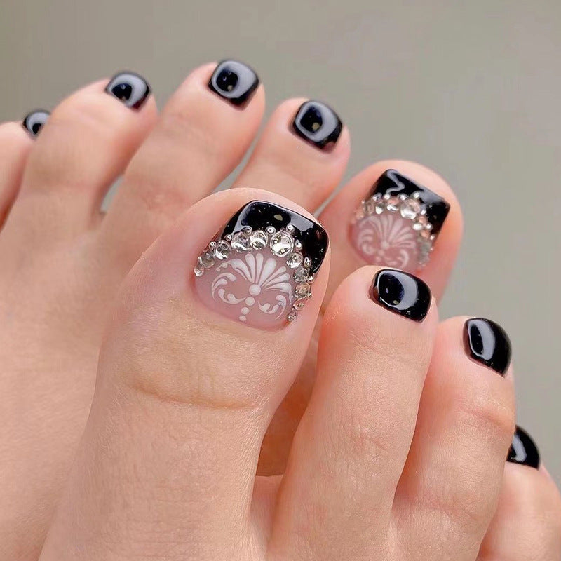 No.550 Black Toenails Patch 24pcs/Set