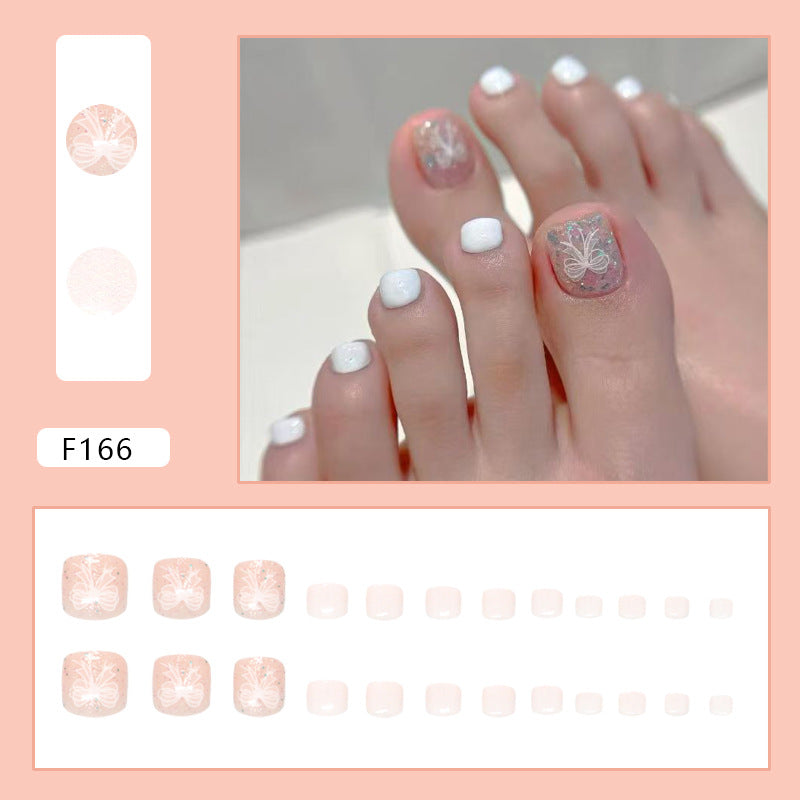 No.589 Bow Toenails Patch 24pcs/Set