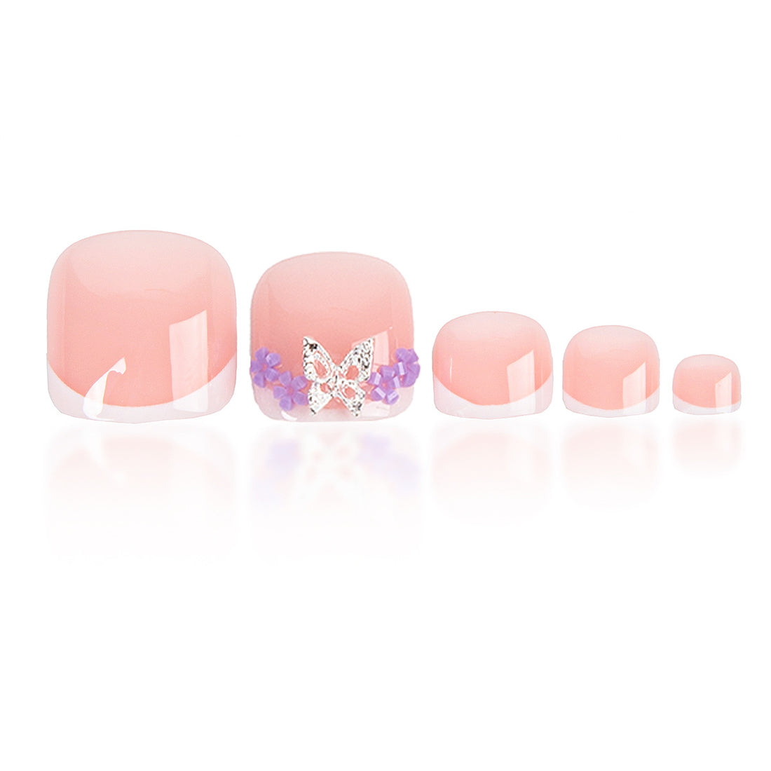 No.617 Butterfly Toenails Patch 24pcs/Set
