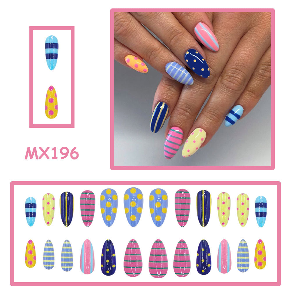 No.F759 Cute Bow Fingernails Patch 24pcs/Set