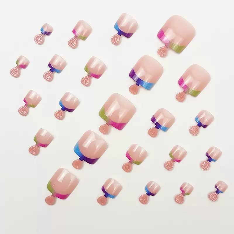 No.784 RainbowToenails Patch 24pcs/Set