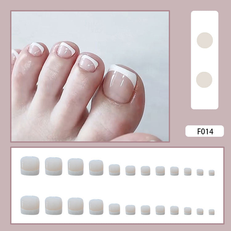 No.253 Nude Cute Toenails Patch 24pcs/Set