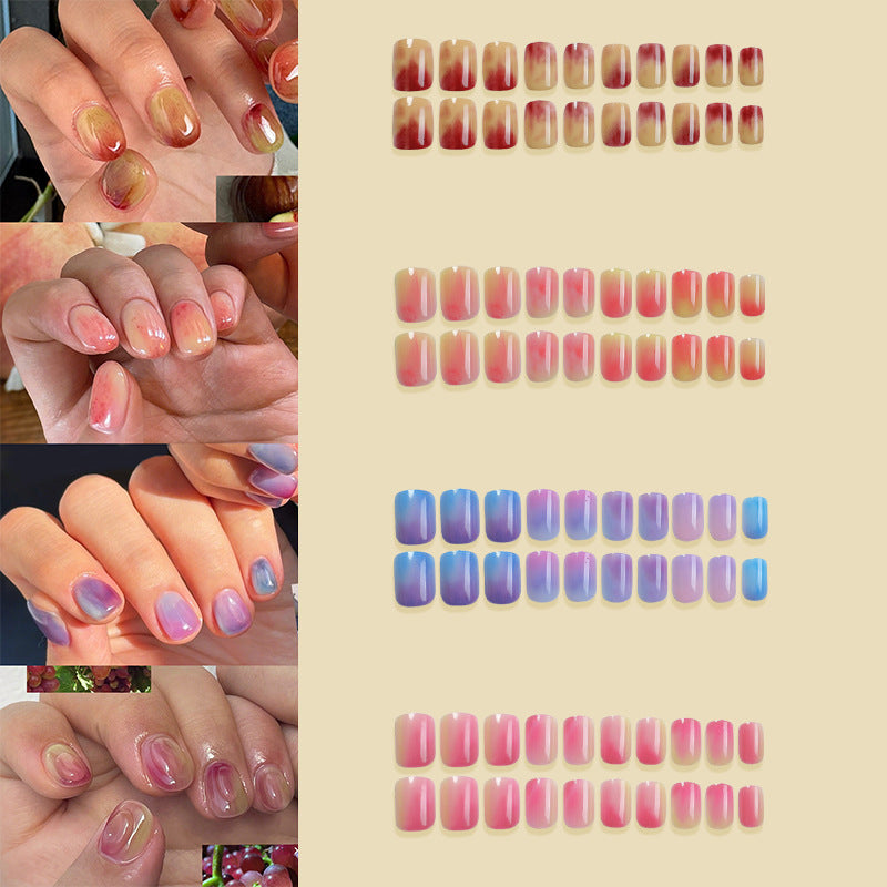 No.PSN104 Gradient Fruit Color Fingernails Four Set-96pcs