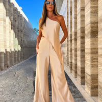 Women's Sloping Shoulder Two-piece Set