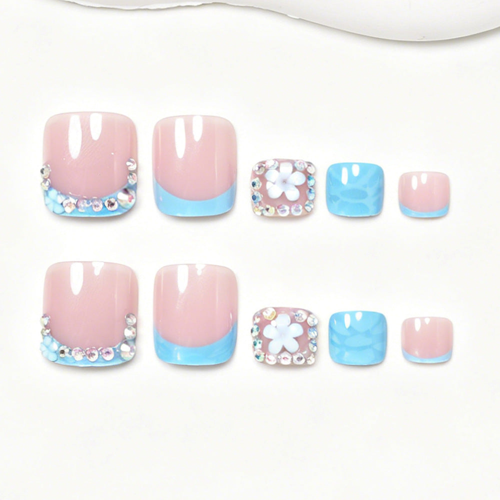 No.797 Blue Toenails Patch 24pcs/Set