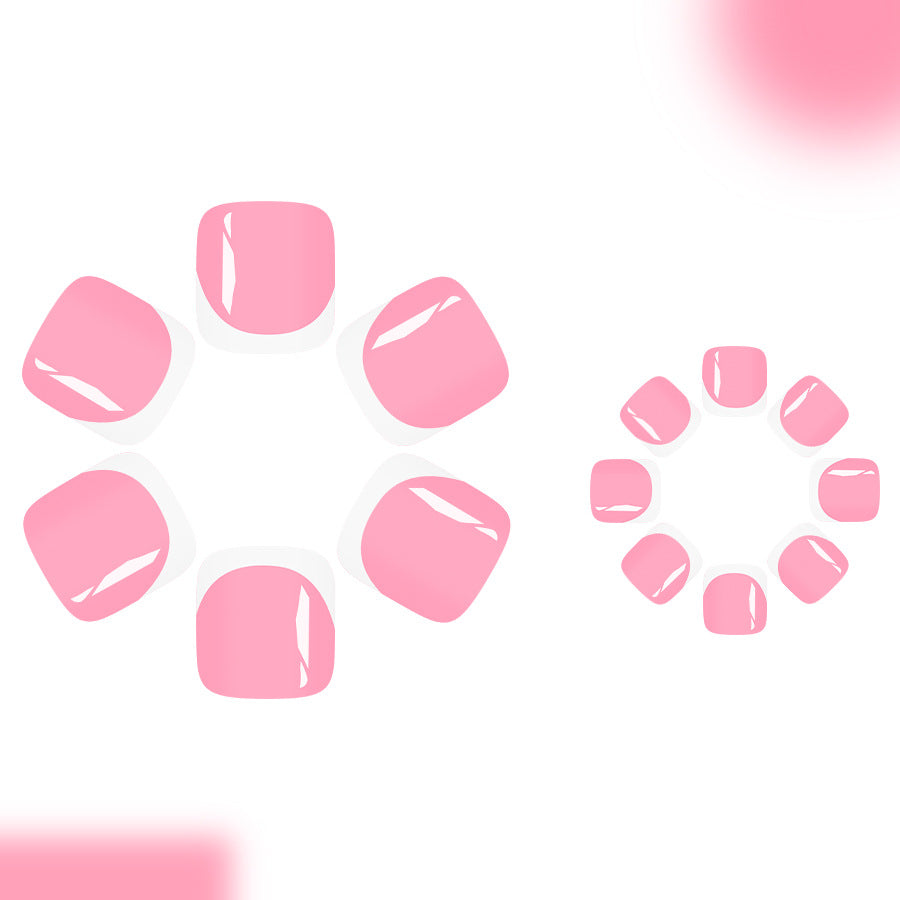 No.630 Pink Toenails Patch 24pcs/Set