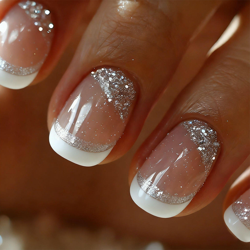 No.F730 Nude Pink Fingernails Patch 24pcs/Set