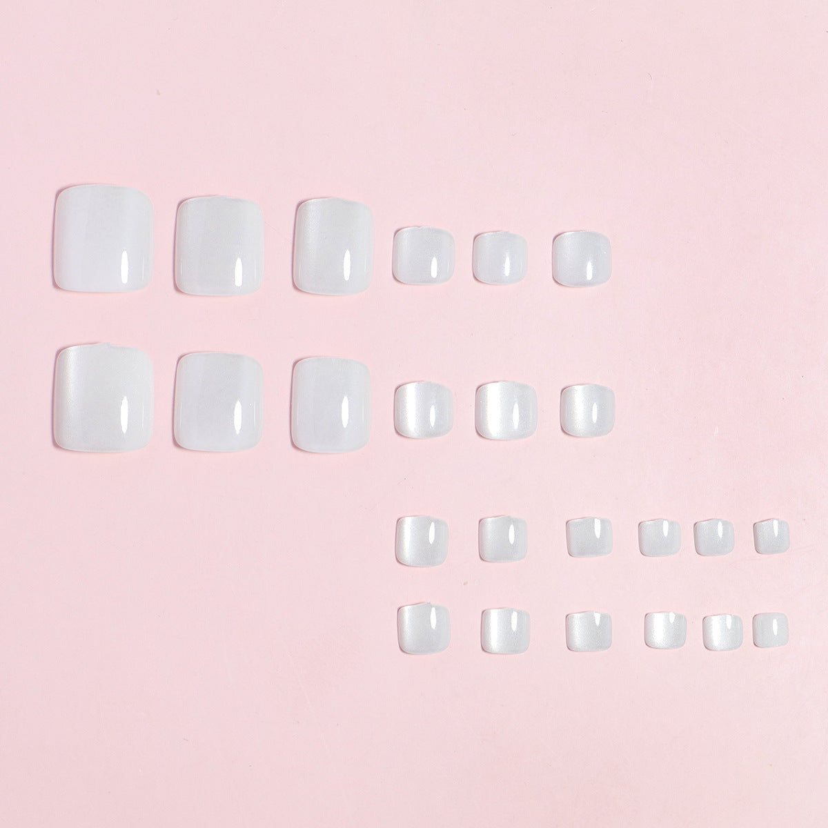 No.343 Crystal Cat's eye Toenails Patch 24pcs/Set