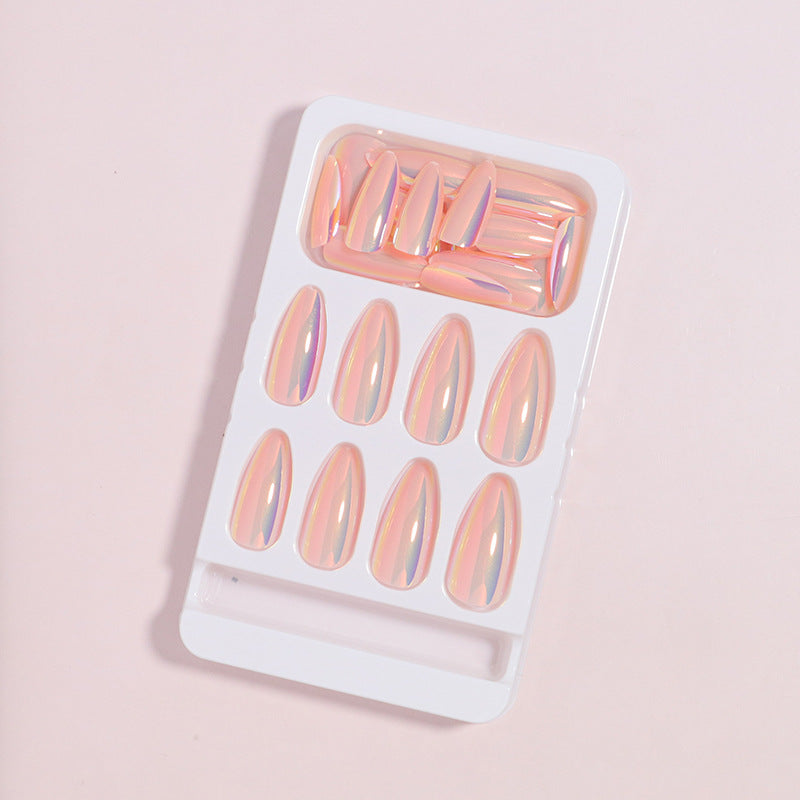No.F670 Pink Aurora Fingernails Patch 24pcs/Set
