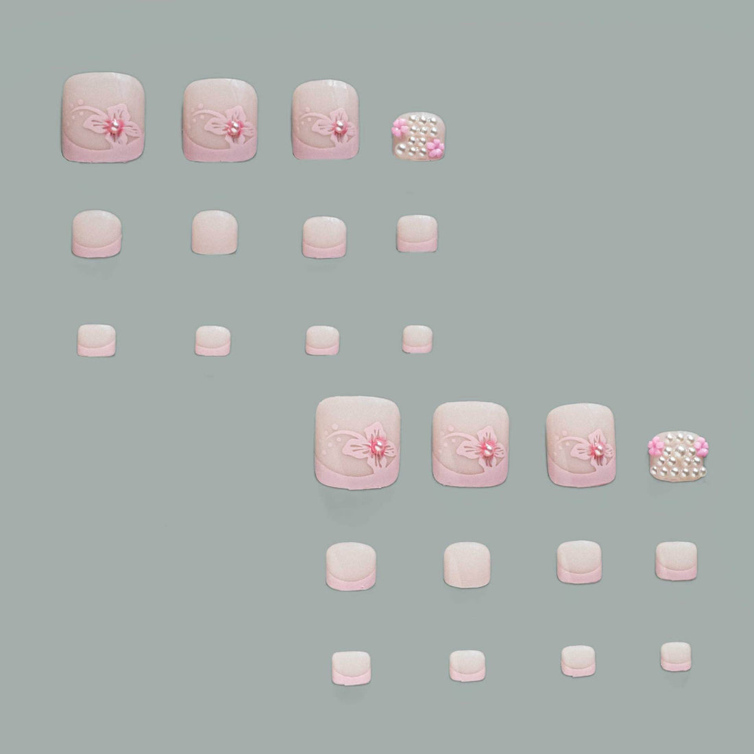 No.572 Flower Toenails Patch 24pcs/Set