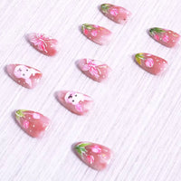 No.ET19 Tulip Rabbit Fingernails Patch 24pcs/Set