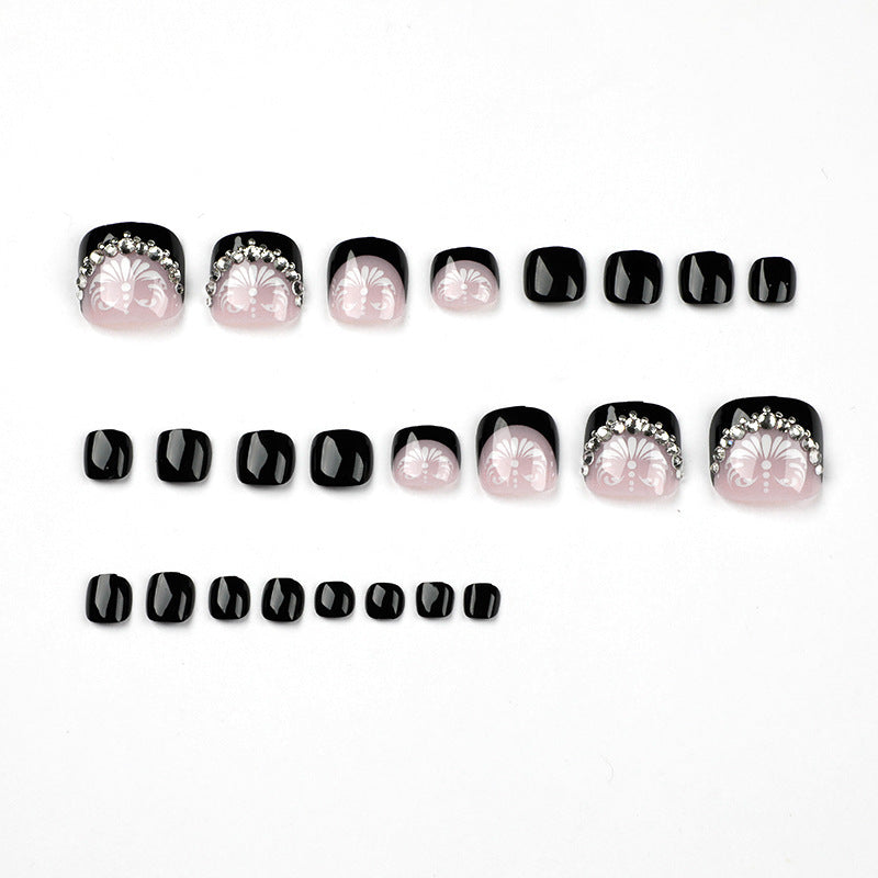 No.550 Black Toenails Patch 24pcs/Set
