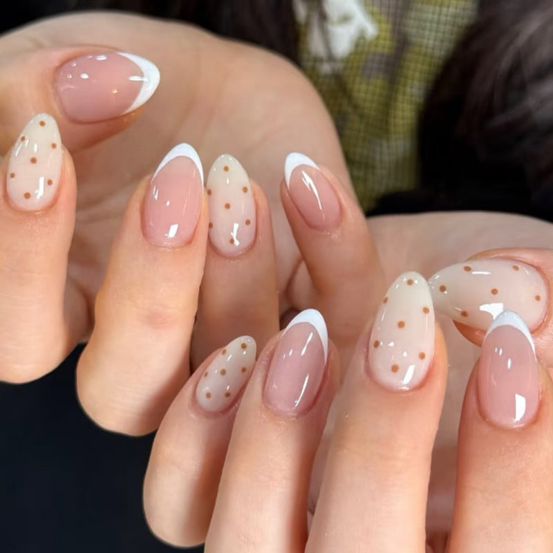 No.F707 Polka Dots Fingernails Patch 24pcs/Set