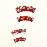 No.CM57 Christmas Cartoon Elk Fingernails Patch 24pcs/Set