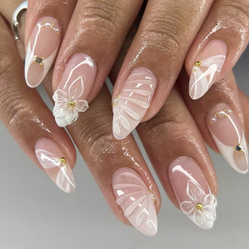 No.F418 Print Fingernails Patch 24pcs/Set