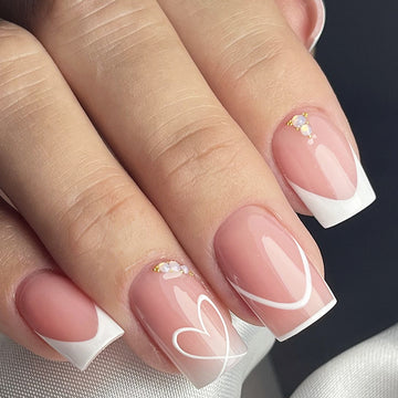 No.VN16 Pink Love Fingernails Patch 24pcs/Set