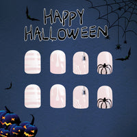 No.AW58 Halloween Spider Fingernails Patch 24pcs/Set