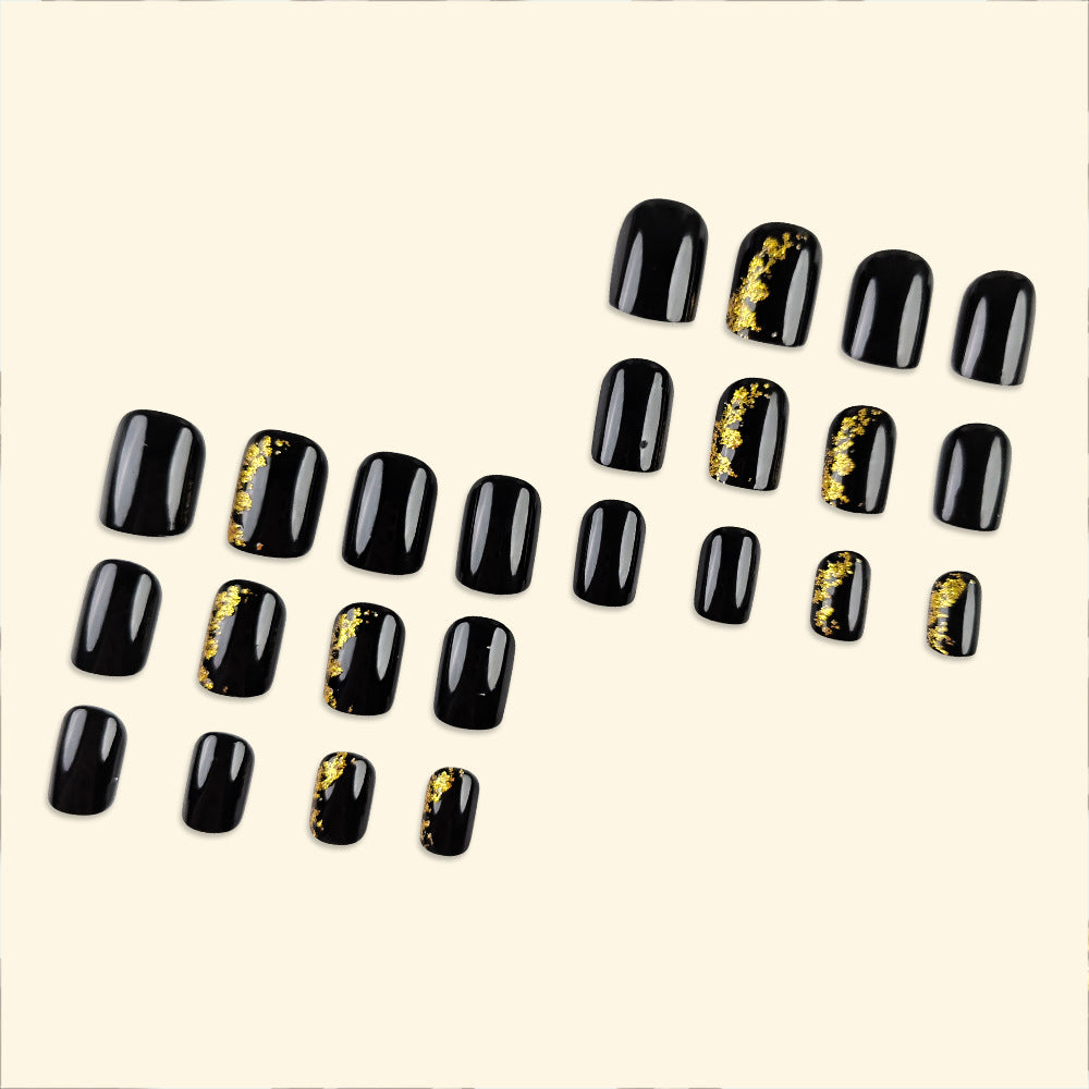 No.F31 Dark Gold Foil Fingernails Patch 24pcs/Set