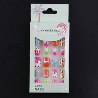 No.KD5 Cute Mini Kids Press on Fingernails 24pcs/Set